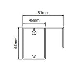 Sliding gate top rail 6100MM LONG